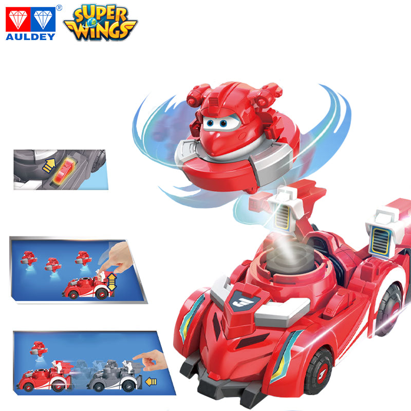 Super Wings Season 7 Team Speed Squad Transforming JETT/DIZZY/JEROME/GOLDEN BOY