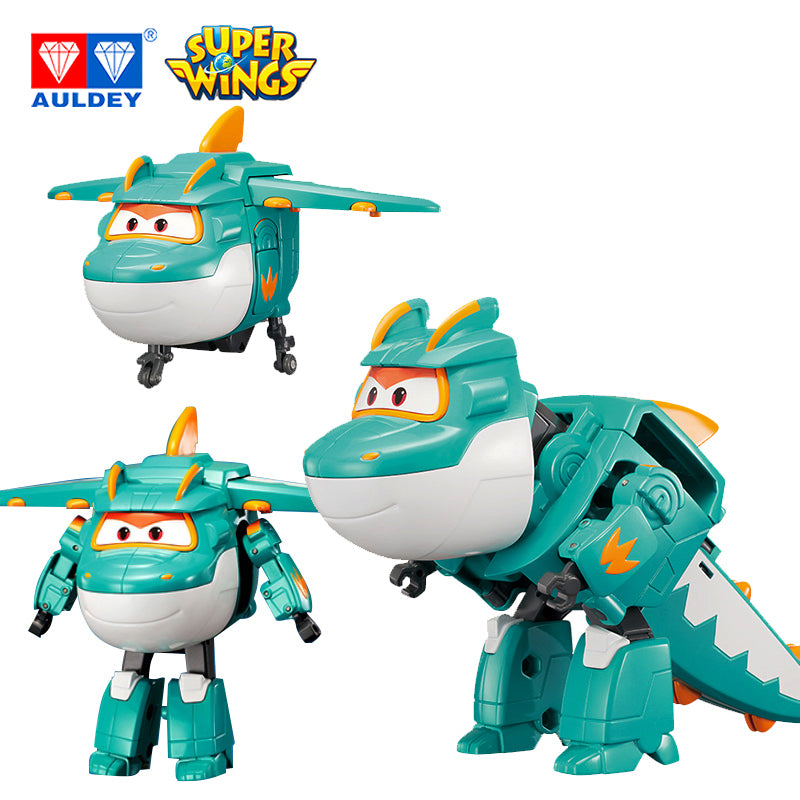 Super Wings Season 6 Big Dinosaur Transforming TINO/Food Track LIME/Train TONY