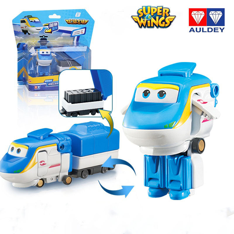 Super Wings Season 6 Mini Robot Transforming Toy TINO/LIME/TONY