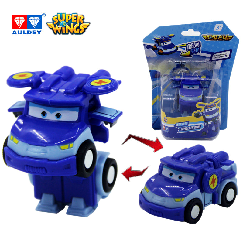 Super Wings Season 5 Mini Robot Transforming Toy GOLDEN BOY/SUNNY/LEO