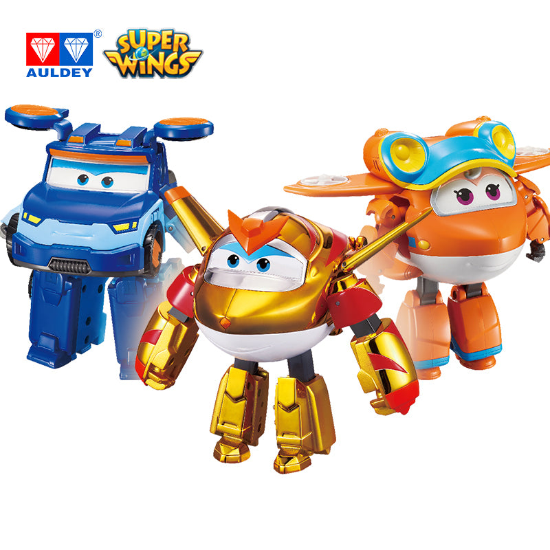 Super Wings Season 5 Big Transforming GOLDEN BOY/SUNNY/LEO