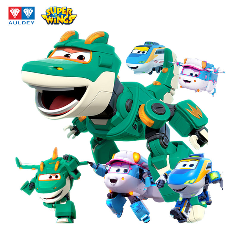Super Wings Season 6 Mini Robot Transforming Toy TINO/LIME/TONY