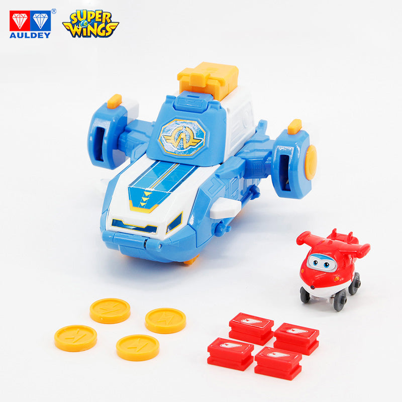 Super Wings Season 4 Mini World Aircraft Playset, Mini JETT Included