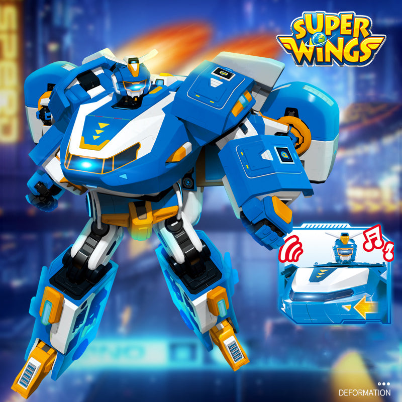 Super Wings Season 6 World Robot with Sound Light, Mini Figures Included