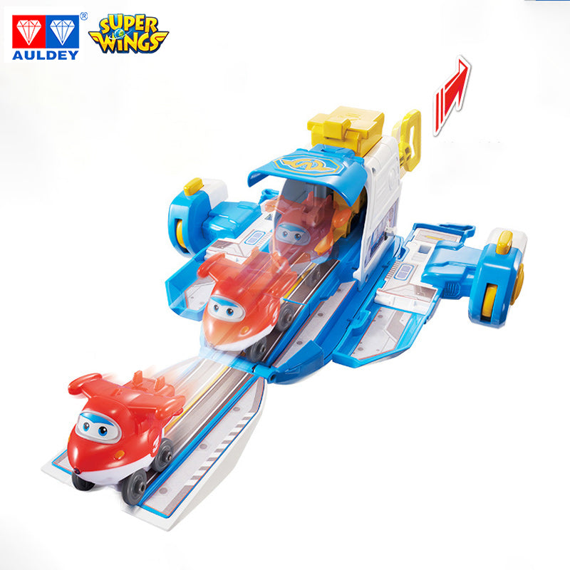 Super Wings Season 4 Mini World Aircraft Playset, Mini JETT Included