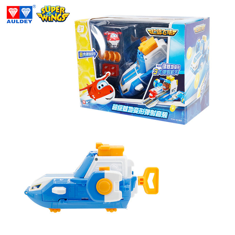 Super Wings Season 4 Mini World Aircraft Playset, Mini JETT Included