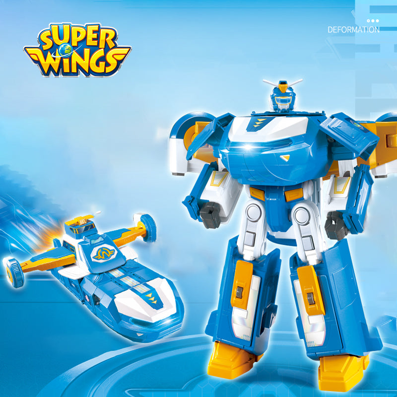 Super Wings Season 6 World Robot with Sound Light, Mini Figures Included